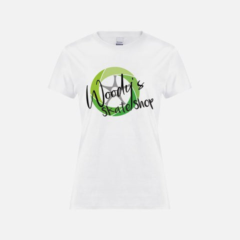 Woodys Skate Shop - Gildan Womens T-Shirt